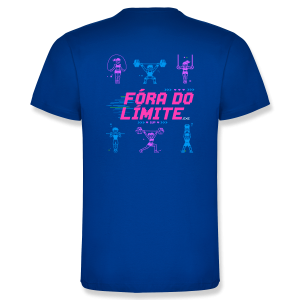 espalda camiseta algodón unisex Respawn en color azul royal