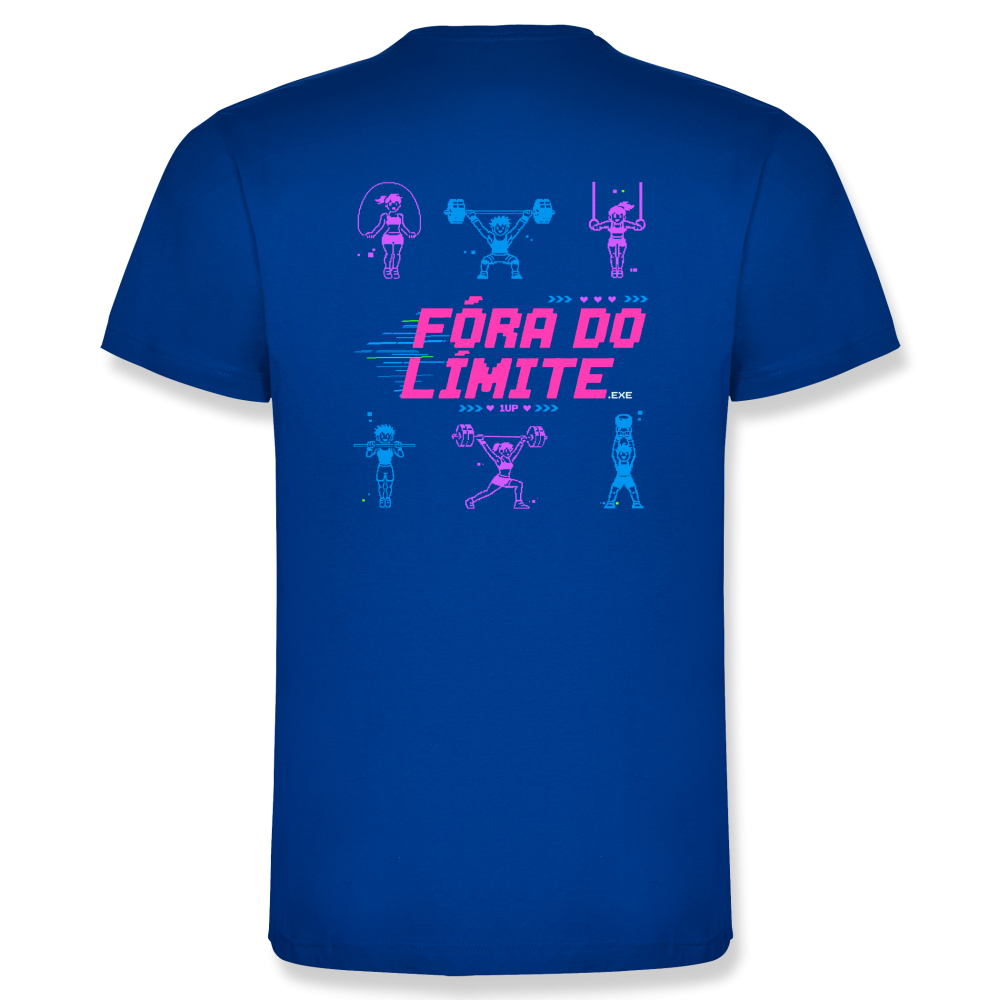 espalda camiseta algodón unisex Respawn en color azul royal