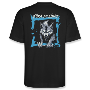 Espalda camiseta de algodón oversize unisex con diseño instinto hielo