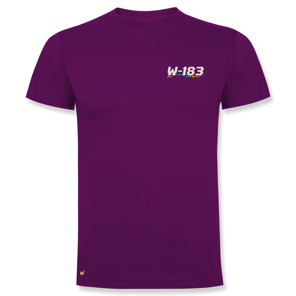 frontal camiseta de algodón respawn morada unisex