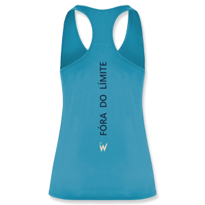 Espalda camiseta técnica de mujer diseño Vento en color turquesa